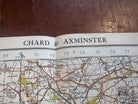 Original WW2 British Army GSGS OS Map of England & Wales - Chard & Axminster - The Militaria Shop