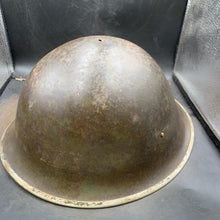 Load image into Gallery viewer, Original WW2 British/Canadian Army Mk3 &quot;Turtle&quot; Combat Helmet - The Militaria Shop
