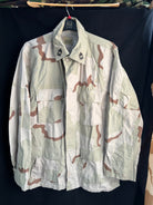 Gulf War US Army DCU Camouflaged Combat Field Coat/Jacket - Large/X-Long - The Militaria Shop