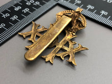 Load image into Gallery viewer, Original WW2 British Army 20th Hussars Regiment Cap Badge
