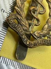 Load image into Gallery viewer, Original WW1 / WW2 British Army RAMC Royal Army Medical Corps Cap Badge KC
