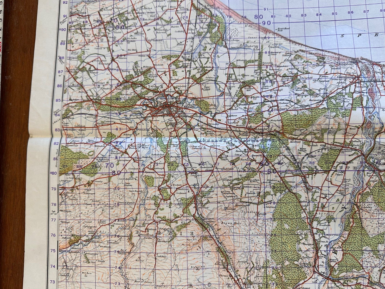 Original WW2 British Army GSGS Map of Scotland - Elgin & Keith - The Militaria Shop