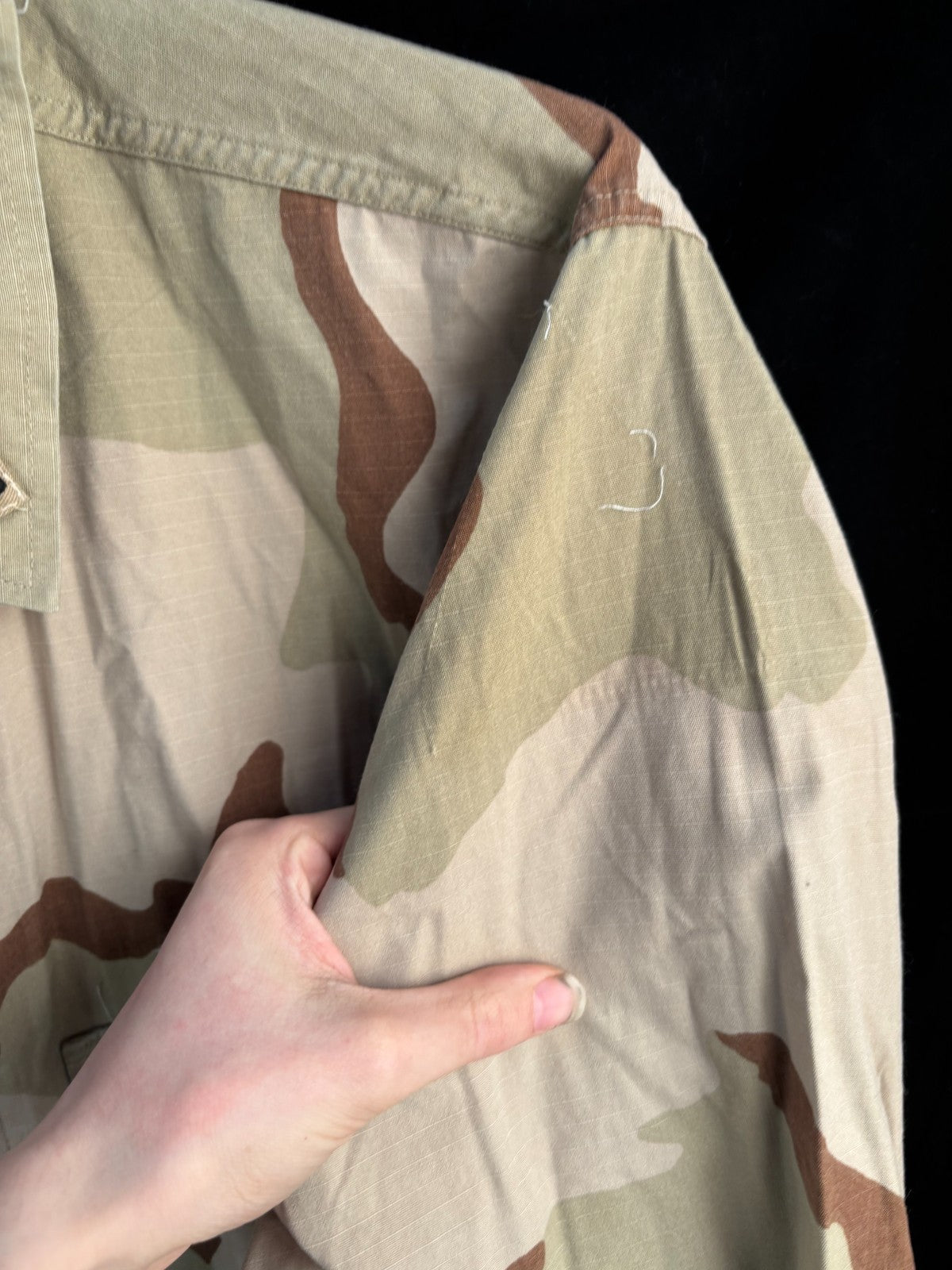 Gulf War US Army DCU Camouflaged Combat Field Coat/Jacket - Large/X-Long - The Militaria Shop