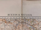 Original WW2 British Army GSGS OS Map of England - Buxton & Matlock - The Militaria Shop
