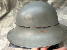 Load image into Gallery viewer, Original WW2 British Home Front Civil Defence Civillian Zuckerman Helmet
