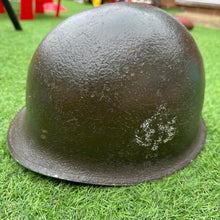 Load image into Gallery viewer, Original WW2 US Army M1 Split Front Swivel Bail Combat Helmet
