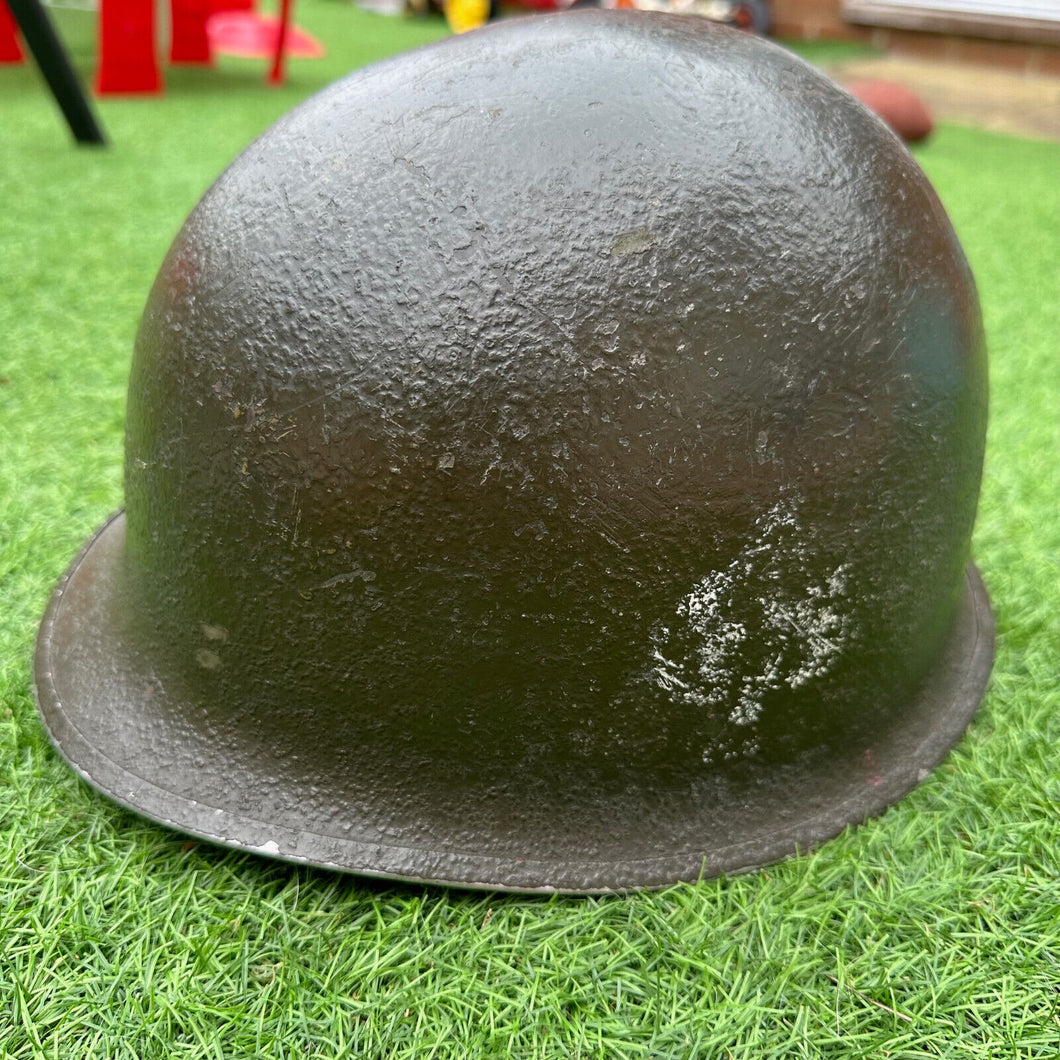 Original WW2 US Army M1 Split Front Swivel Bail Combat Helmet