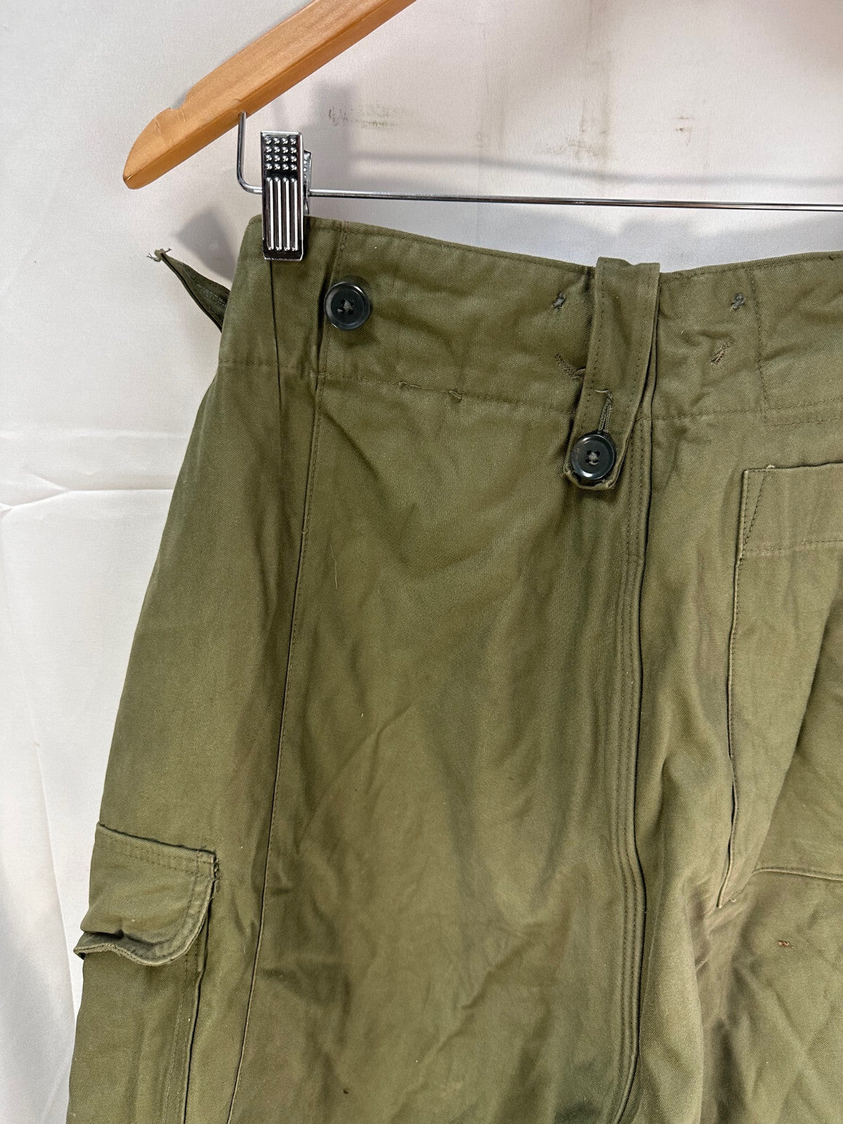 Genuine British Army 1960 Pattern Combat Trousers OD Green - Size 2 - 33" Waist - The Militaria Shop