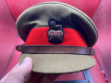 Load image into Gallery viewer, Original British Army Brigadier / General Staff Officer&#39;s Service Dress Cap
