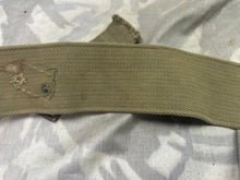 Charger l&#39;image dans la galerie, Original WW1 British Army 1908 08 Pattern Webbing Belt - 1916 Dated - 48&quot; Waist
