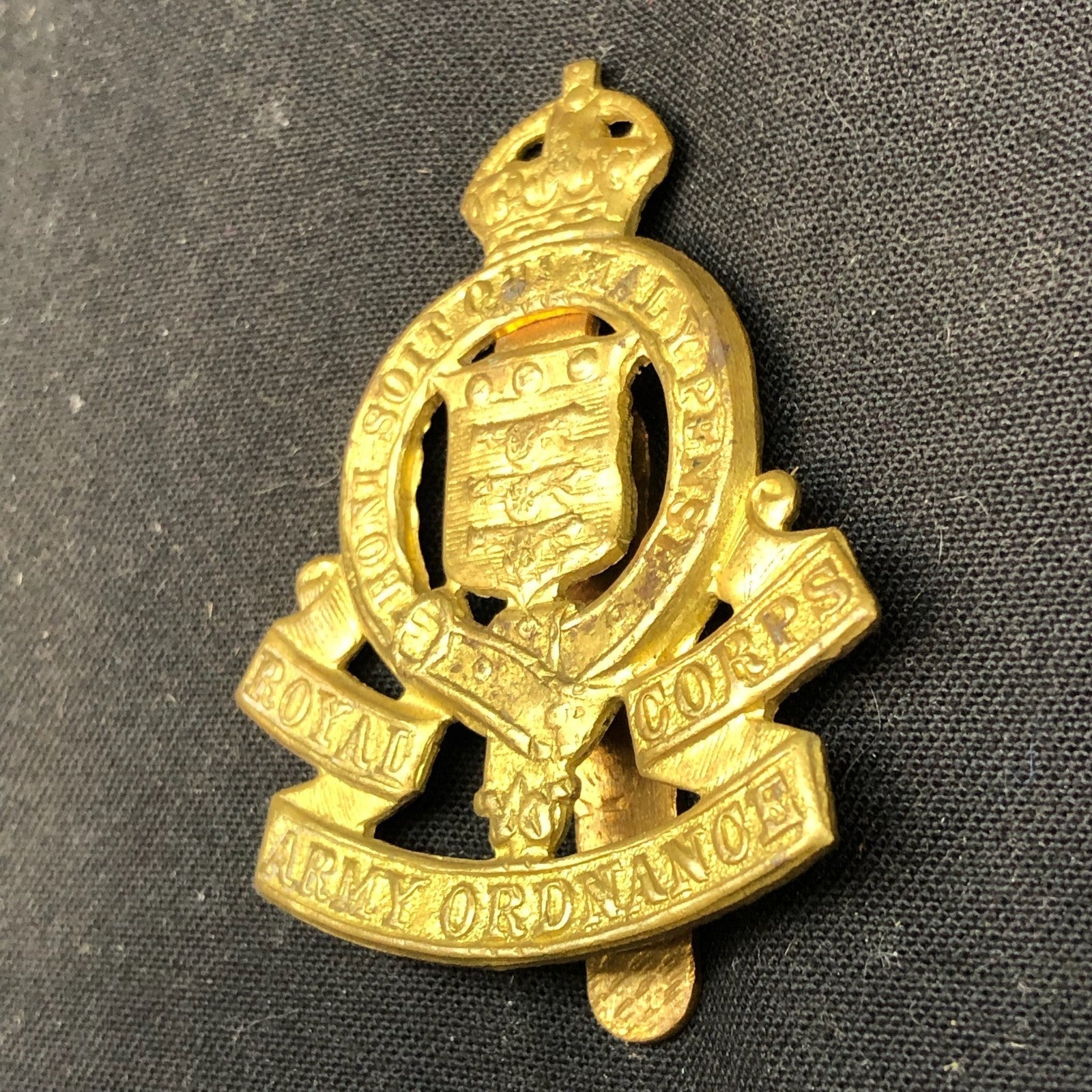 Original British Army Cap Badge - Royal Army Ordnance Corps - The Militaria Shop