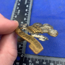 Load image into Gallery viewer, Original WW2 British Army 12th Royal Lancers Cap Badge
