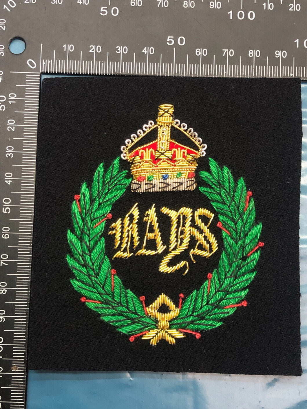 Blazerabzeichen mit Bullion-Stickerei der britischen Armee – RADS 2nd Dragoon Guards