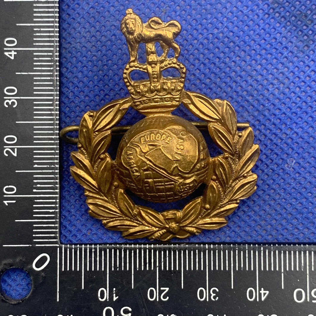 Genuine British Royal Navy Royal Marines Cap Badge