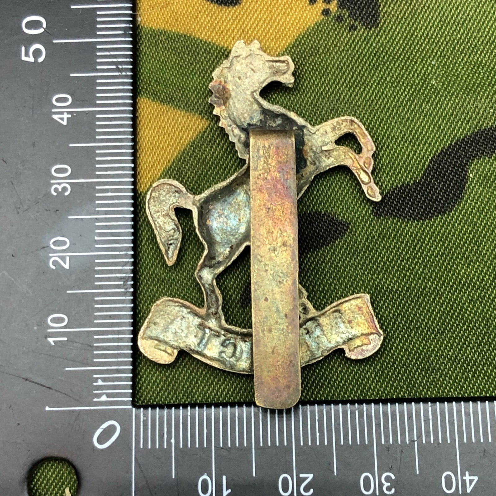 Original WW2 British Cap Badge - West Kent Yeomanry - The Militaria Shop