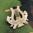 Original British Army Regimental Cap Badge - Bandsman Lyre - The Militaria Shop