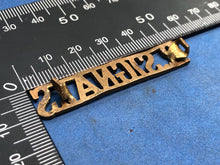 Load image into Gallery viewer, Original WW2 Brass British Army Shoulder Title Royal Signals
