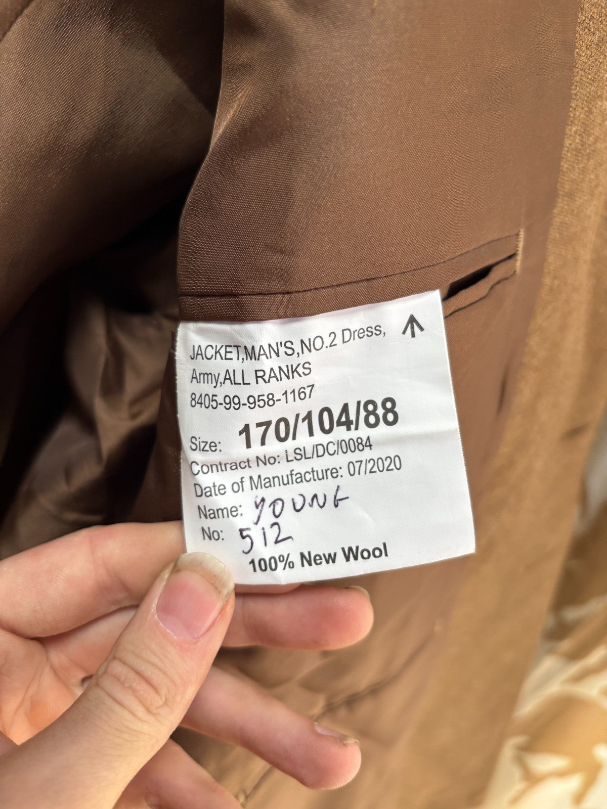 Grade 1 British Army FAD No2 Dress Uniform Jacket - Size 170/104/88 - The Militaria Shop