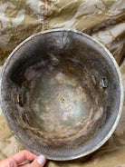 WW2 Mk3 High Rivet Turtle - British / Canadian Army Helmet - Nice Original - The Militaria Shop