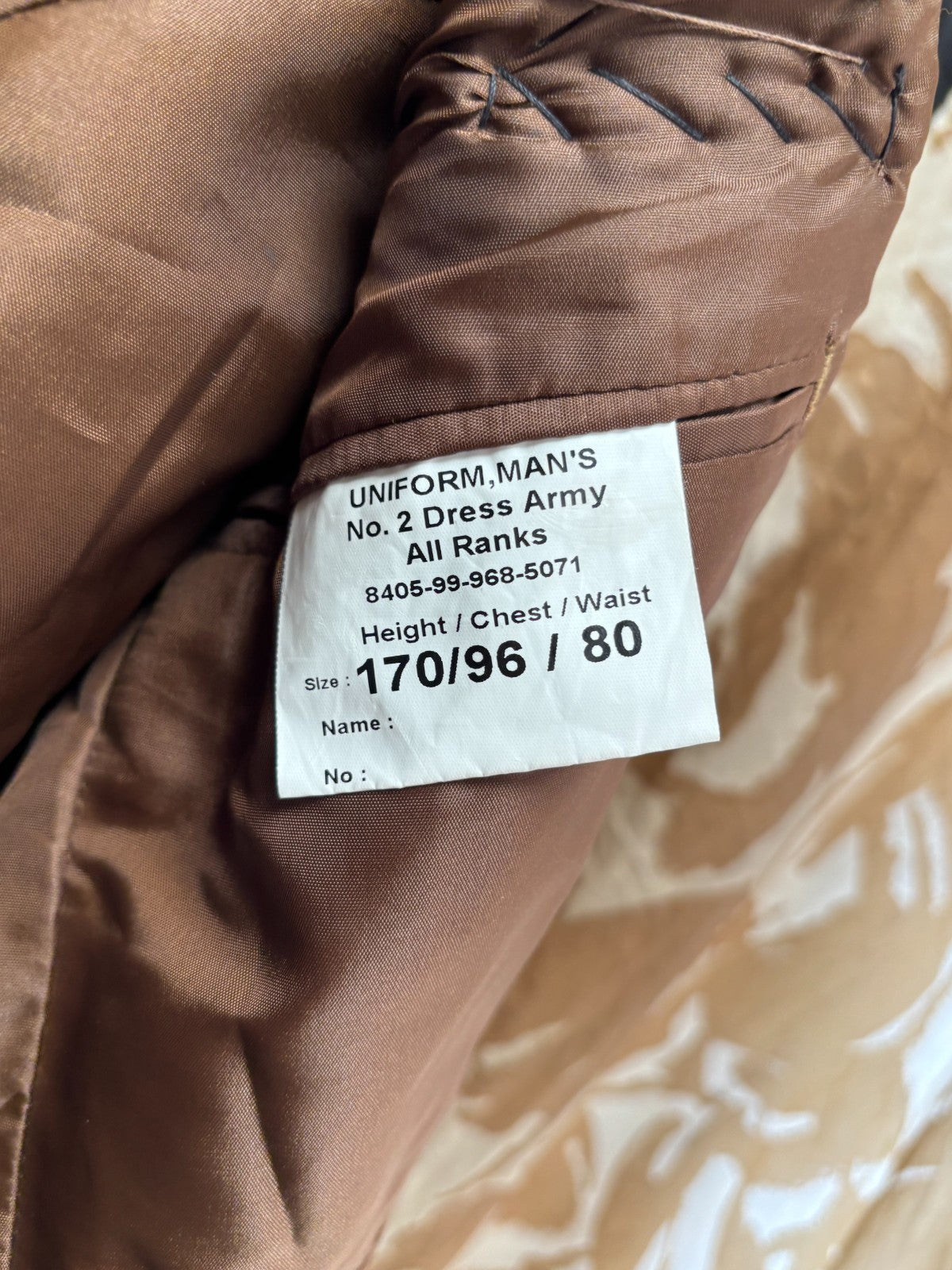 Grade 1 British Army FAD No2 Dress Uniform Jacket - Size 170/96/80 - The Militaria Shop