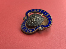 Load image into Gallery viewer, Original WW1/WW2 British Legion Lapel Badge - Soldier Numbered
