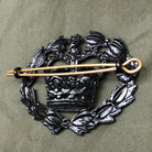 Genuine British Army RQMS Crown in Wreath Black Wrist Arm Rank Badge - The Militaria Shop