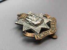 Load image into Gallery viewer, Original WW2 British Army East Surrey Regiment Cap Badge
