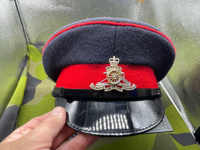Original British Army Royal Artillery Peaked Cap - Size 56cm - The Militaria Shop