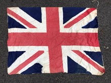 Load image into Gallery viewer, Original WW2 British Union Jack Flag  - Craft Paper Parts - 107cm x 78cm
