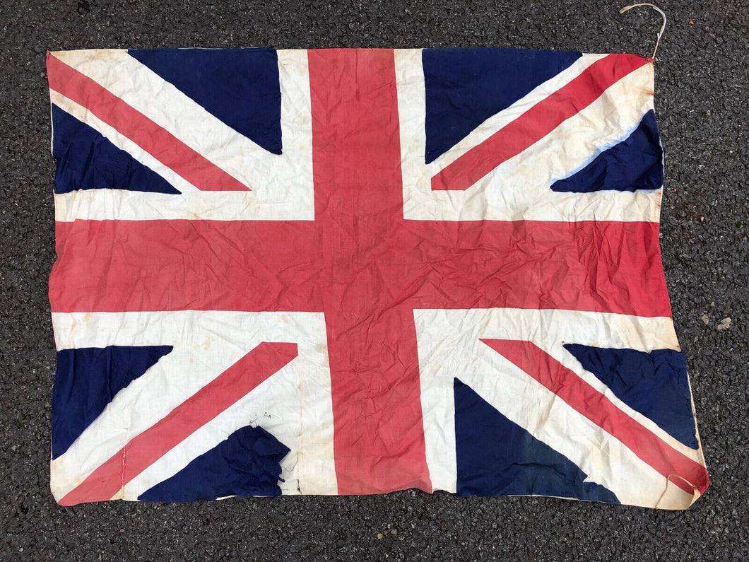 Original WW2 British Union Jack Flag  - Craft Paper Parts - 107cm x 78cm