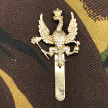 Load image into Gallery viewer, Genuine British Army Staybrite Cap Badge - 14th/20th King&#39;s Hussars - The Militaria Shop
