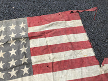 Load image into Gallery viewer, Original WW2 US Army 48 Stars &amp; Stripes Flag - Well Worn
