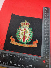 Load image into Gallery viewer, British Army Bullion Embroidered Blazer Badge - RAMC Royal Army Medical Corps
