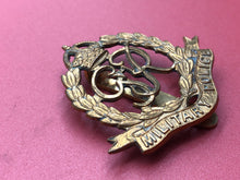 Load image into Gallery viewer, Original WW2 British Army Royal Military Police George VI Cap Badge
