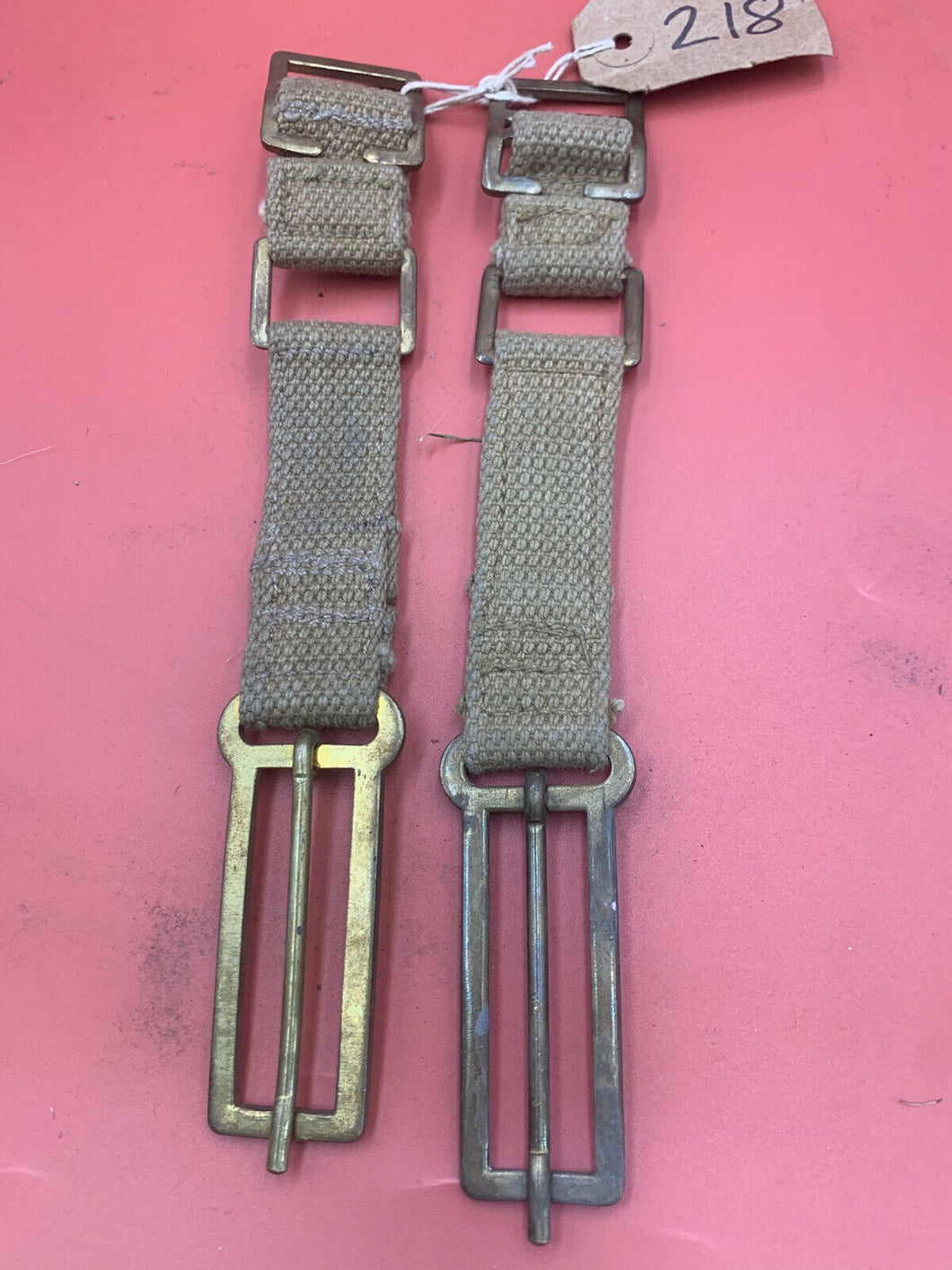 Original WW2 British Army 37 Pattern Webbing Brace Adaptors Pair