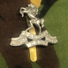 Load image into Gallery viewer, Original British Army Cap Badge - Queen&#39;s Own Royal West Kent - The Militaria Shop
