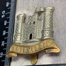 Load image into Gallery viewer, Original WW1 British Army Cap Badge - 6th (Inniskilling) Dragoons
