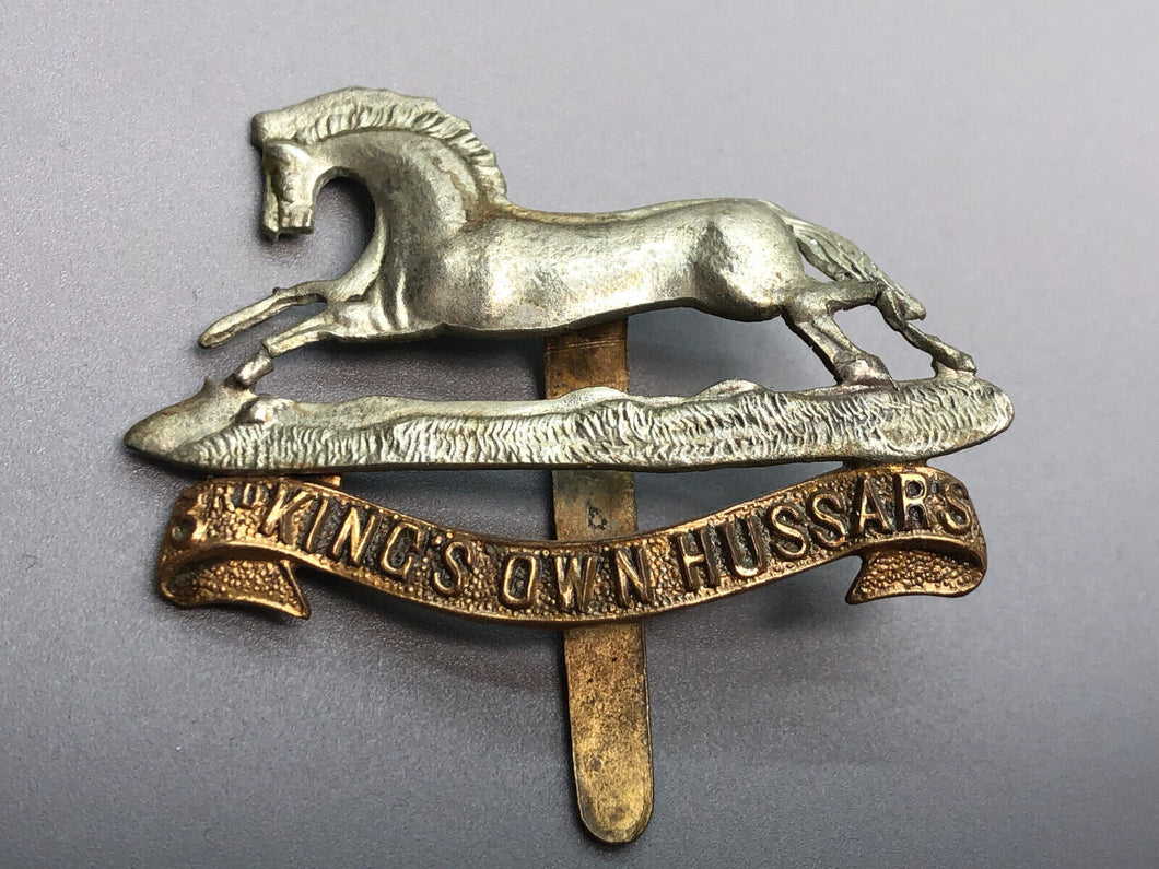 Original British Army WW2 3rd King's Own Hussars Cap Badge