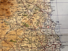 Original WW2 British Army RAF Navy Base Map of England - The Border of Scotland - The Militaria Shop