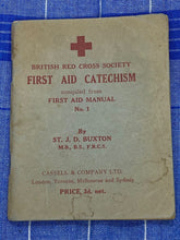 Load image into Gallery viewer, Original 1940 Dated British Red Cross First Aid Manual No 1
