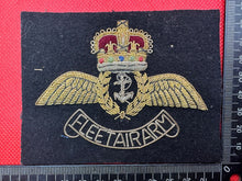 Load image into Gallery viewer, British Army Bullion Embroidered Blazer Badge - Fleet Air Arm
