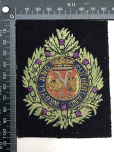 Load image into Gallery viewer, British Army Bullion Embroidered Blazer Badge - Argyll and Sutherland Highlander
