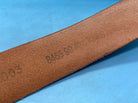 Original British Army Officer's Sam Browne Leather Belt - Approx 38" Waist - The Militaria Shop