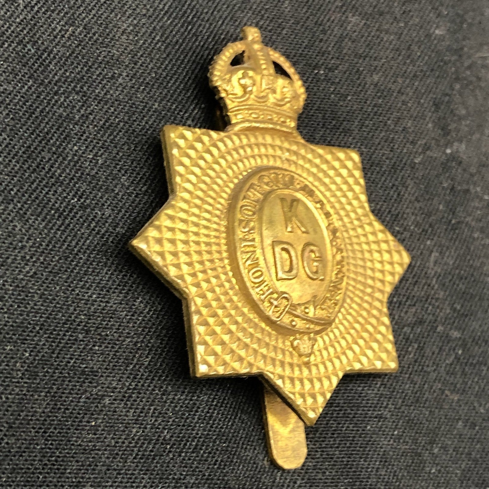 Original WW1 British Army Cap Badge - 1st ( King's ) Dragoon Guards - The Militaria Shop