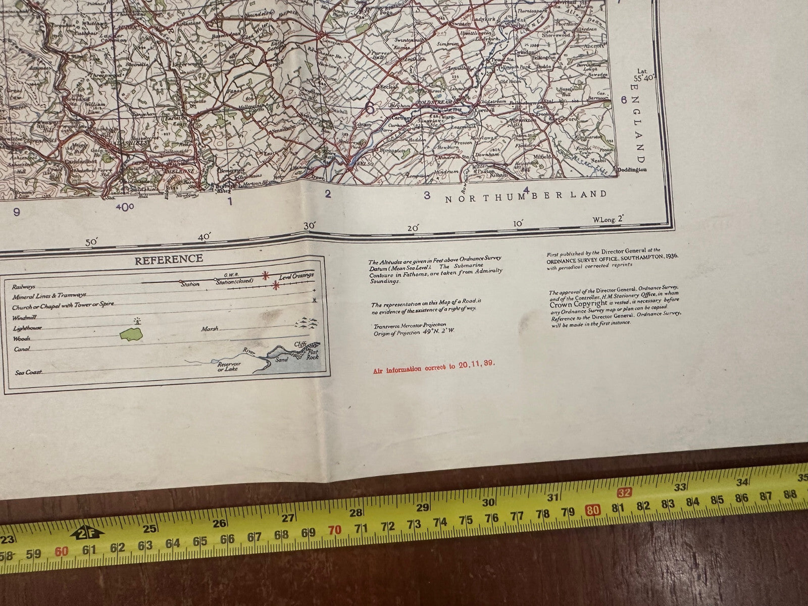 Original WW2 British Army RAF Navy Base Map of Scotland - The Forth, Clyde & Tay - The Militaria Shop