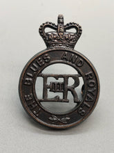 Load image into Gallery viewer, Genuine British Army EIIR The Blues and Royals Cap Badge
