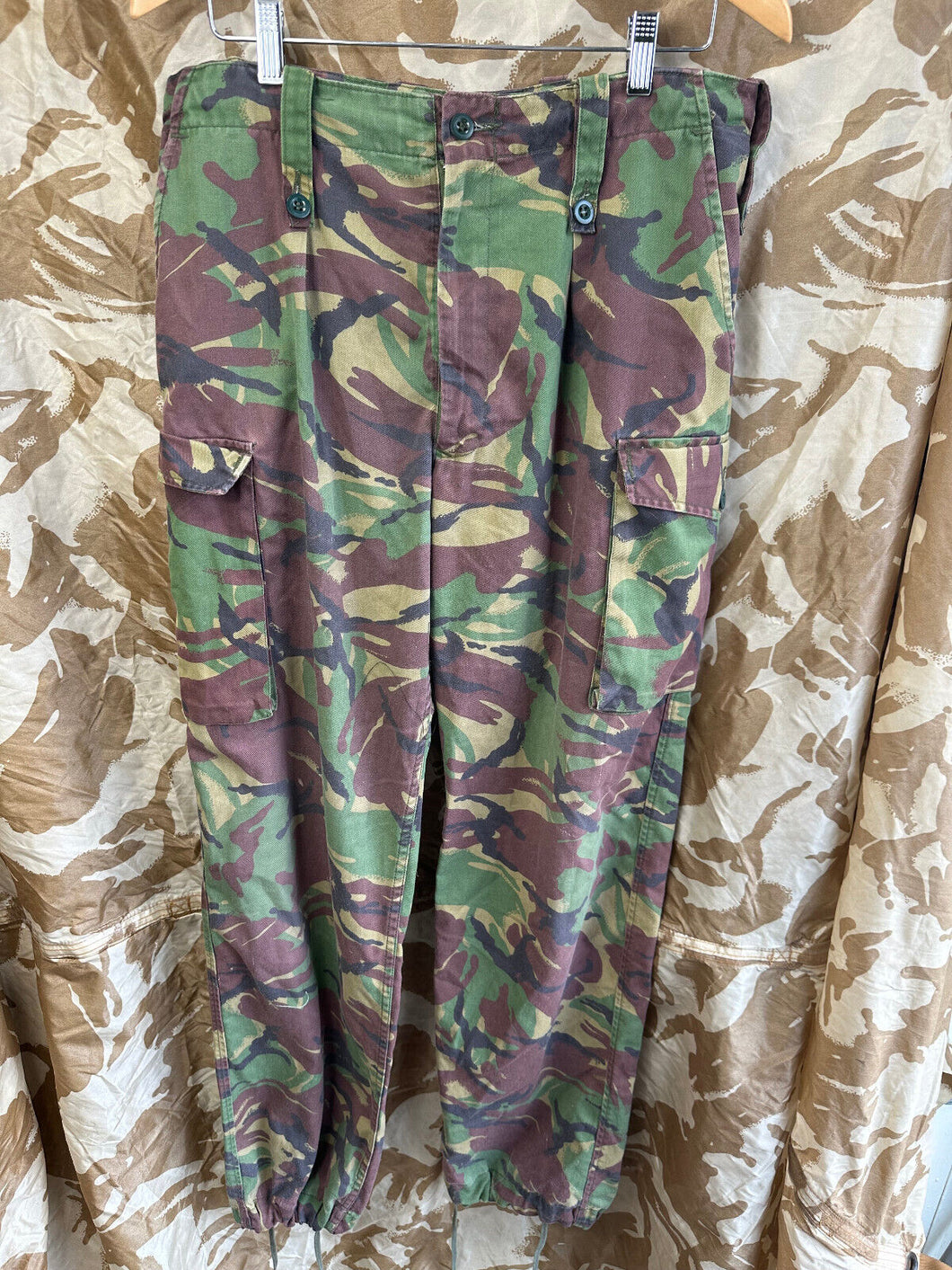 Genuine British Army DPM Camouflaged Combat Trousers - 34