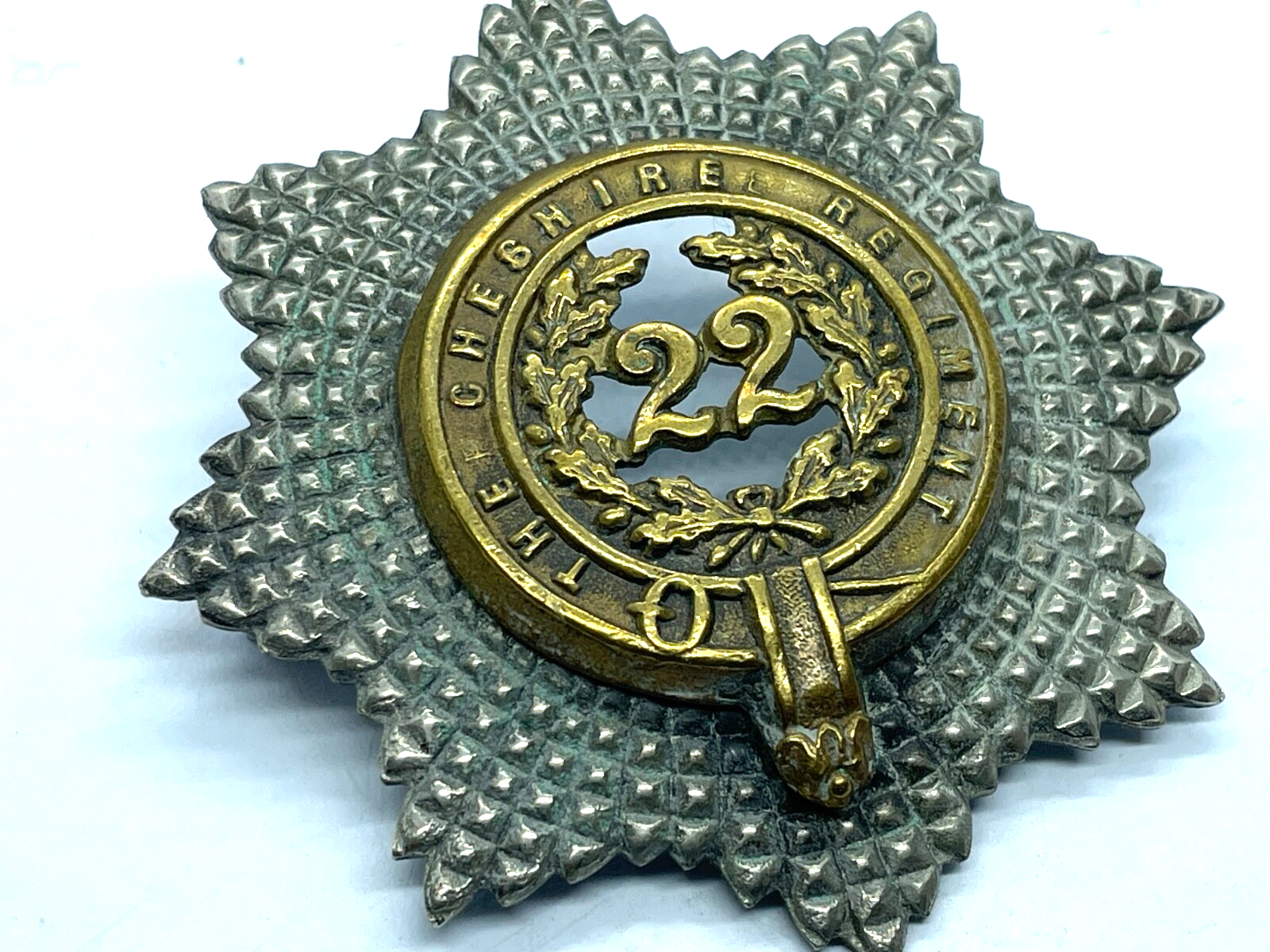 Original WW1 British Army Cheshire Regiment Bandsman's Pouch Badge - The Militaria Shop