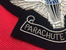 Load image into Gallery viewer, British Army Bullion Embroidered Blazer Badge - Parachute Regiment
