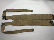 Charger l&#39;image dans la galerie, Original WW2 37 Patternn Webbing British Army L Strap Set - WW2 Dated
